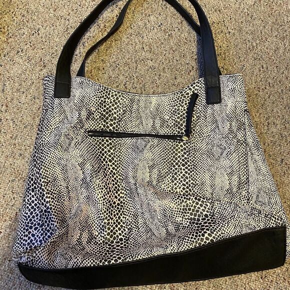 Jessica Simpson Leopard Print Soft Faux Leather Satchel Shoulder Bag Purse NWOT - Picture 4 of 7